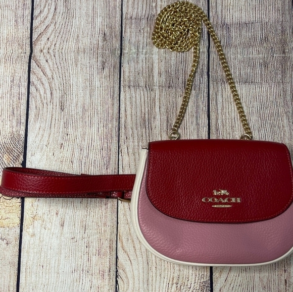 🔹️COACH🔹️ Saddle Belt Bag/Crossbody In Colorblock - Picture 4 of 7